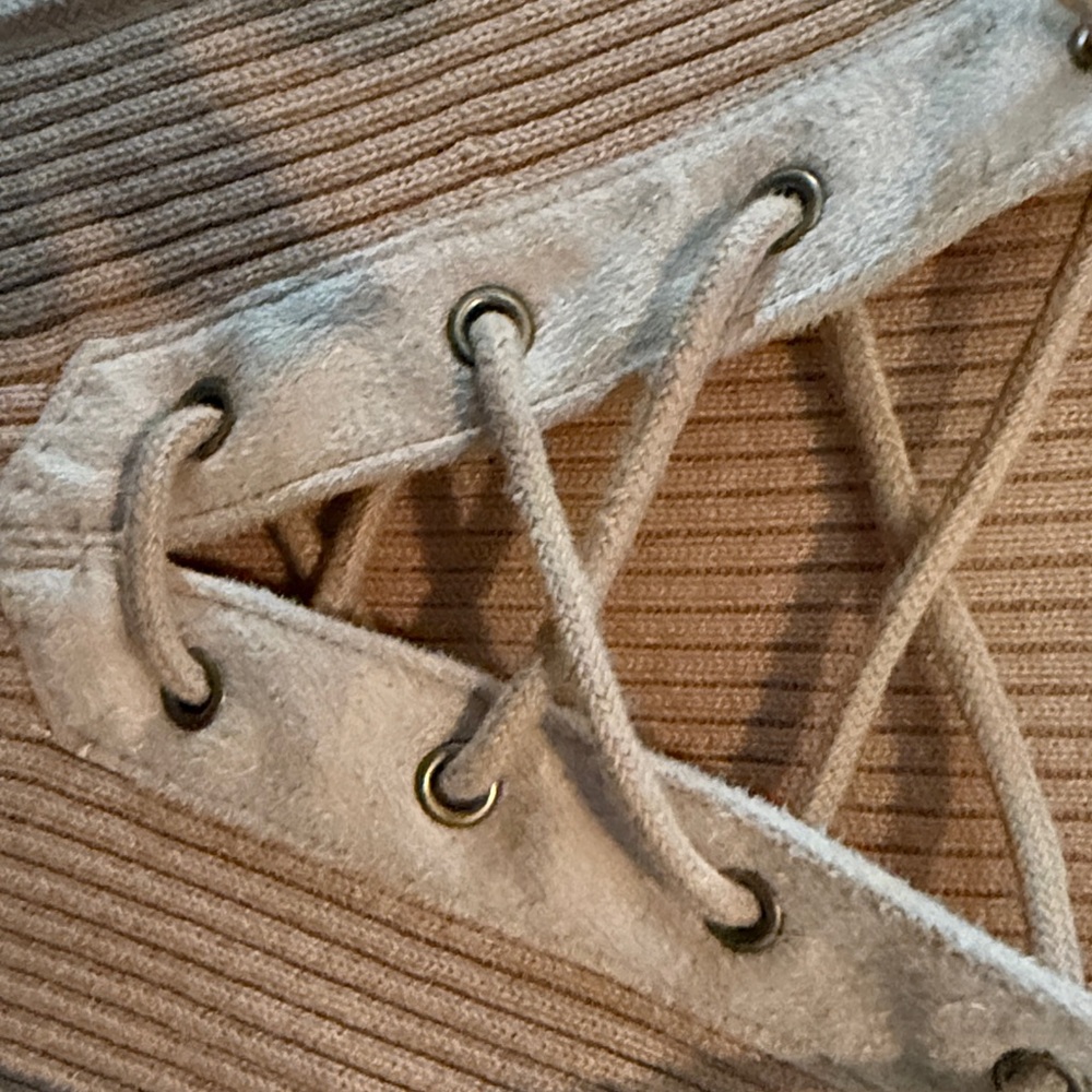 Ralph Lauren Camel Ribbed Sweater - Picture 4 of 6